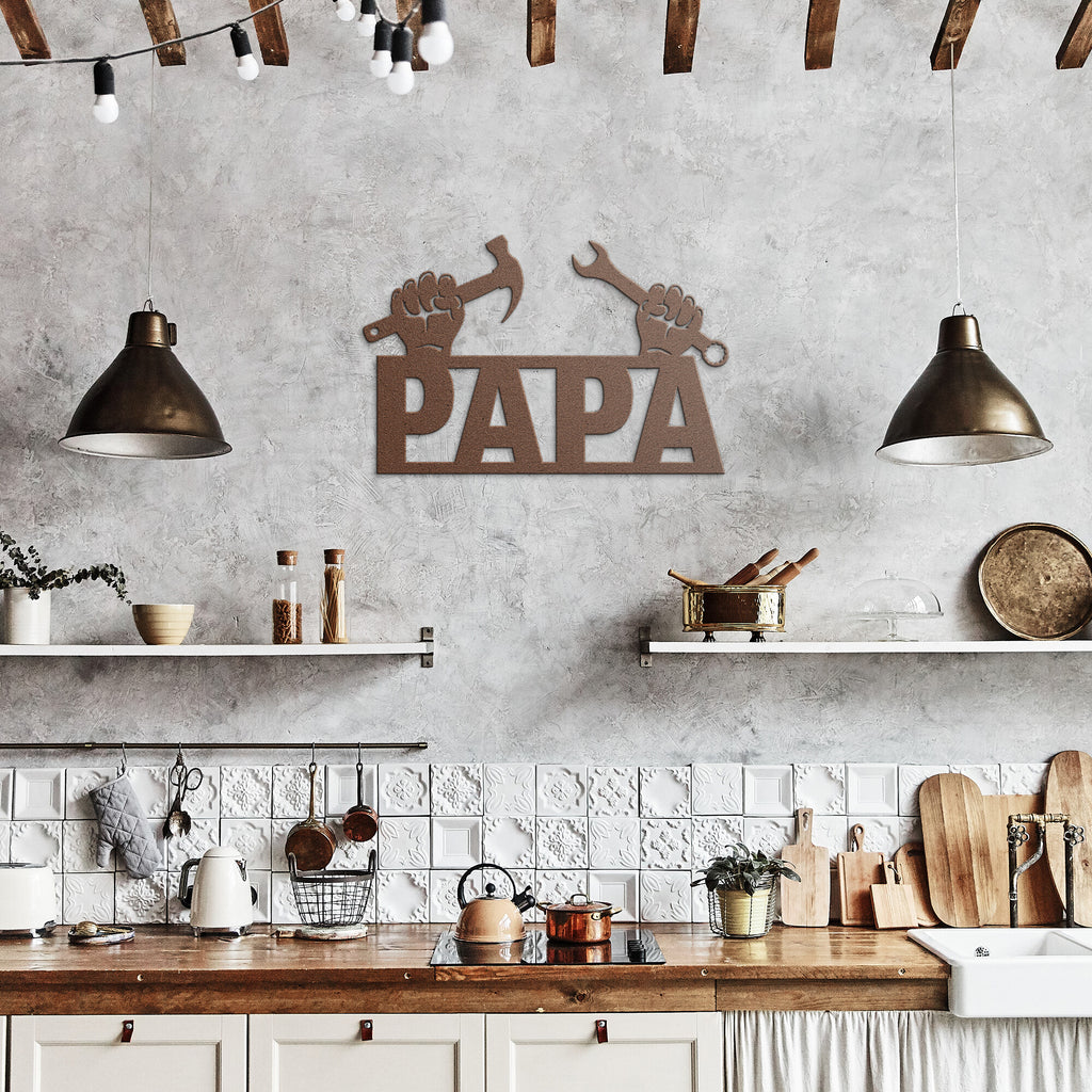 PAPA Metal Sign