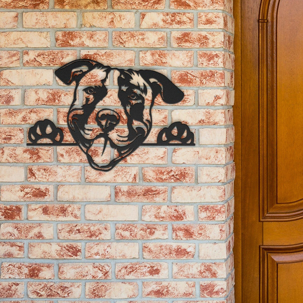 Pitbull Metal Sign