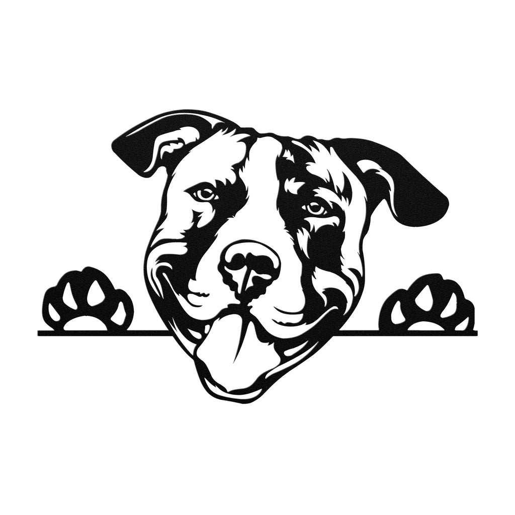 Pitbull Metal Sign