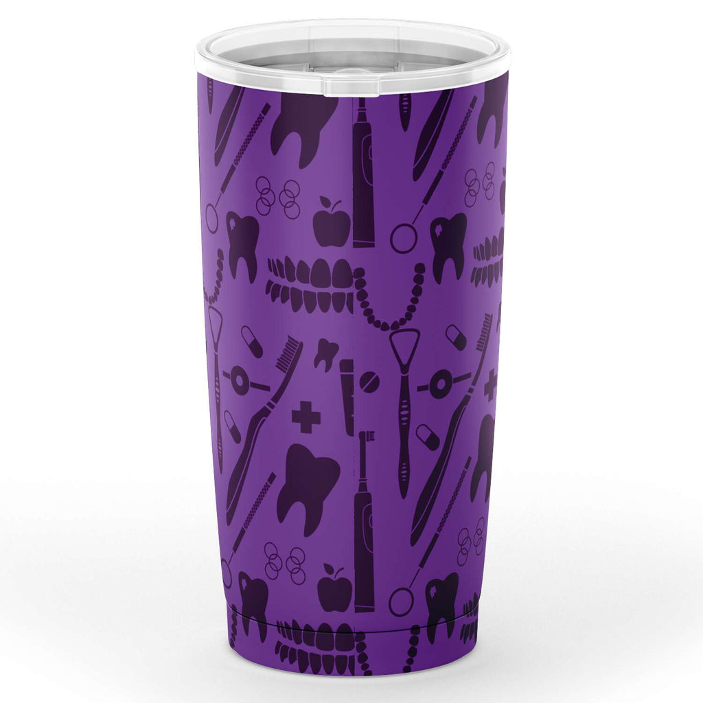 Dental Pattern Purple Tumbler