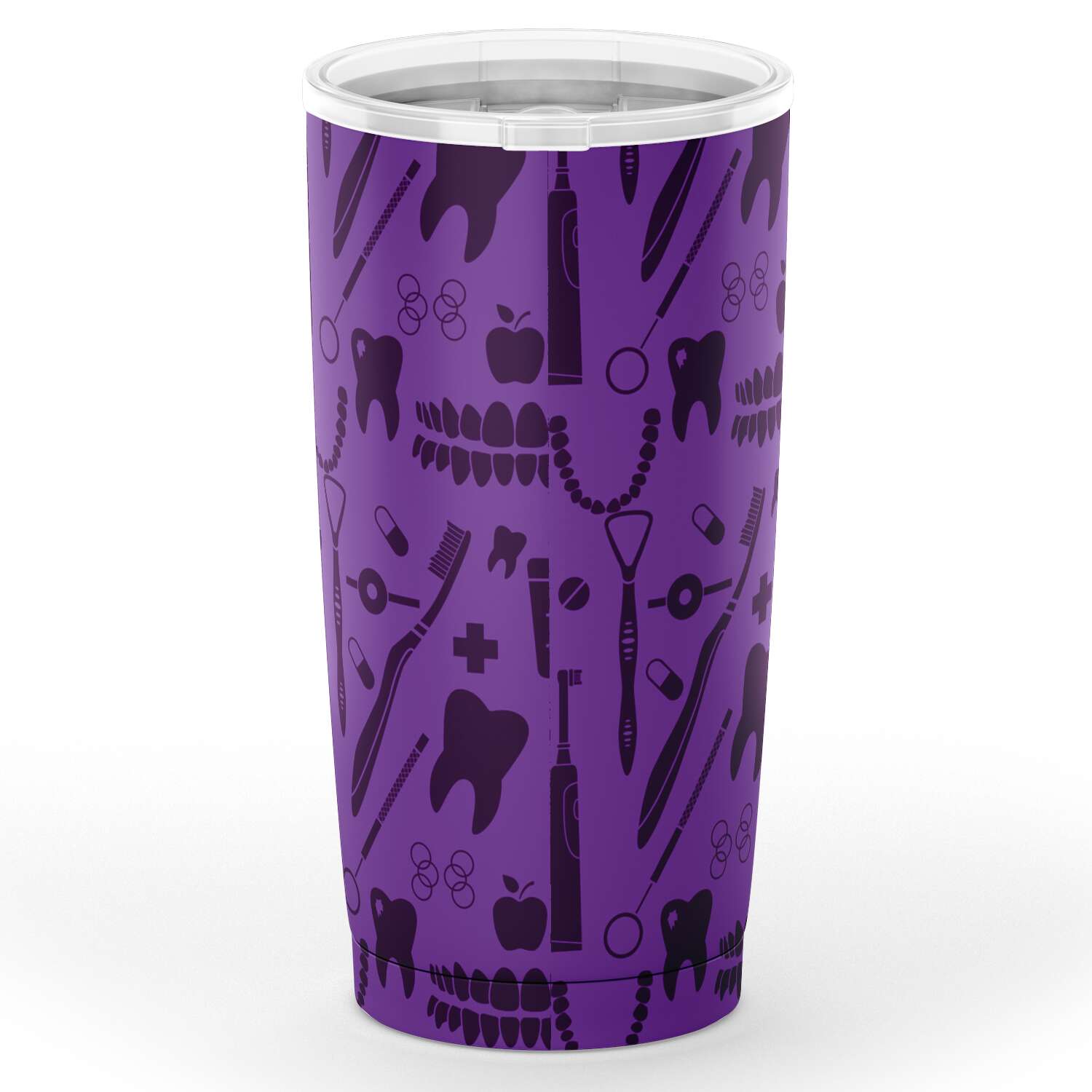 Dental Pattern Purple Tumbler