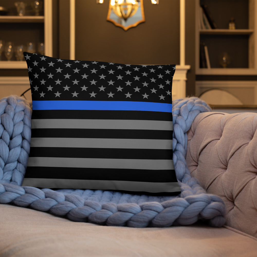 Thin Blue Line Flag Pillow