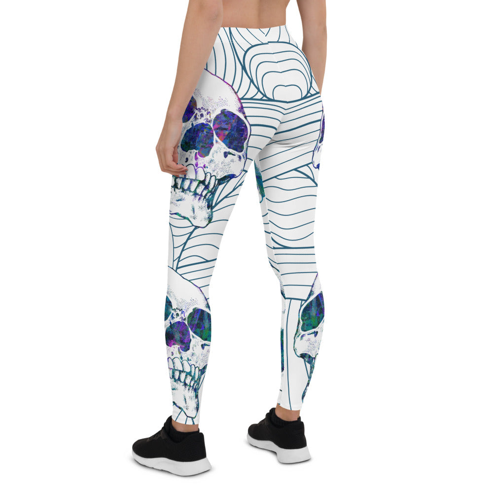 Skull Waves Leggings