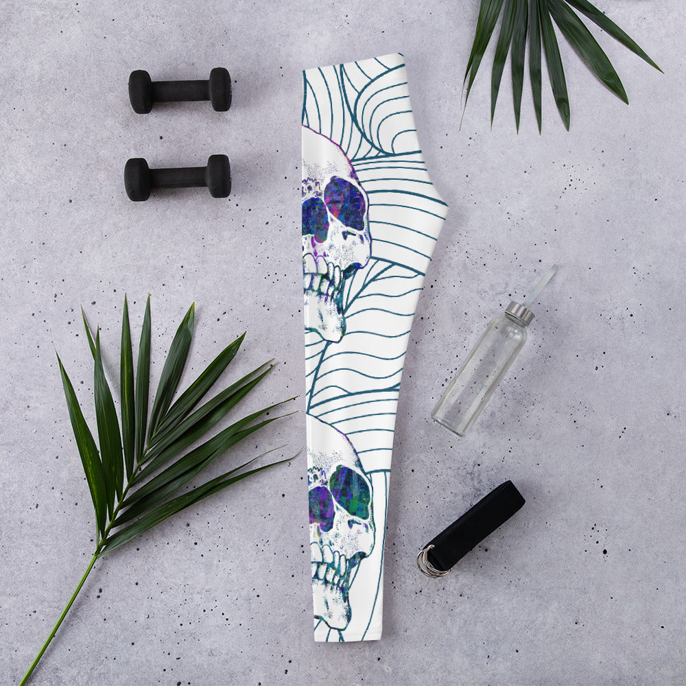 Skull Waves Leggings
