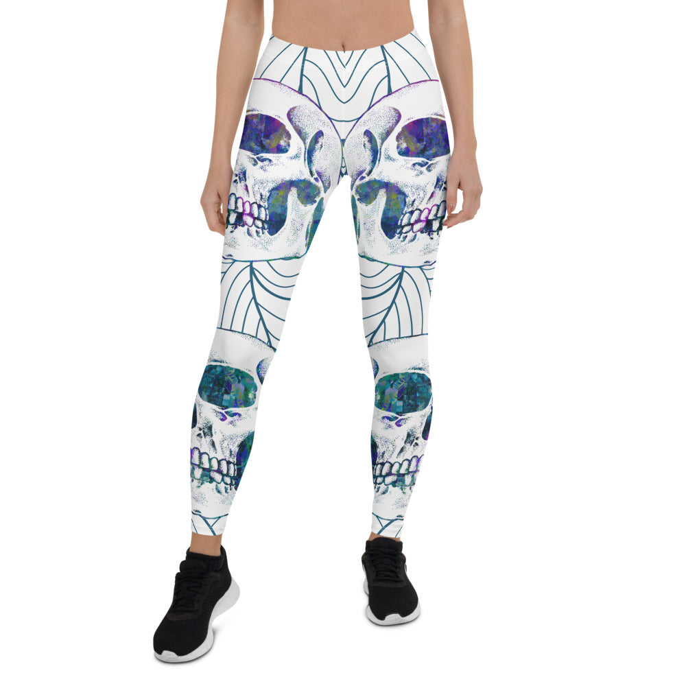 Skull Waves Leggings