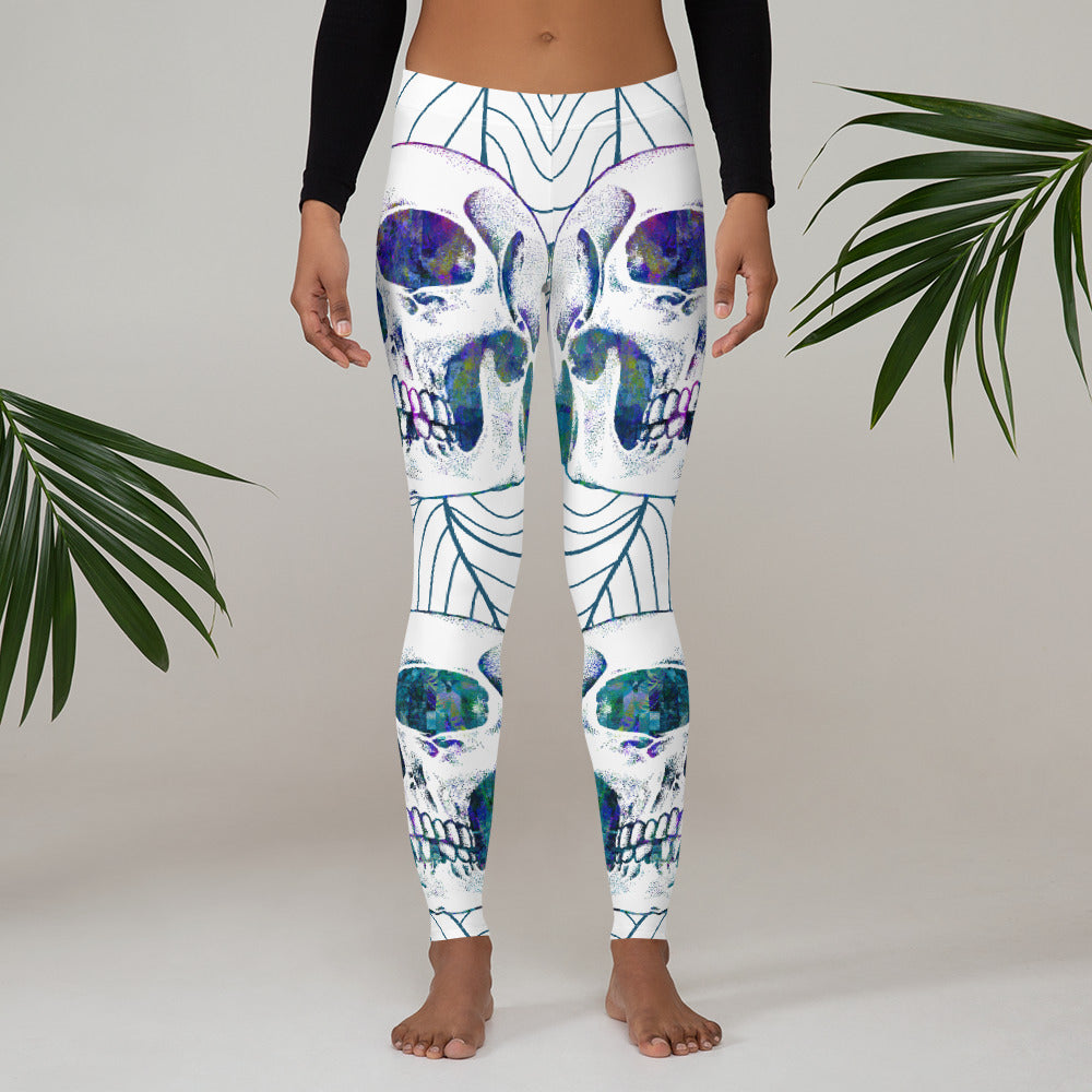Skull Waves Leggings
