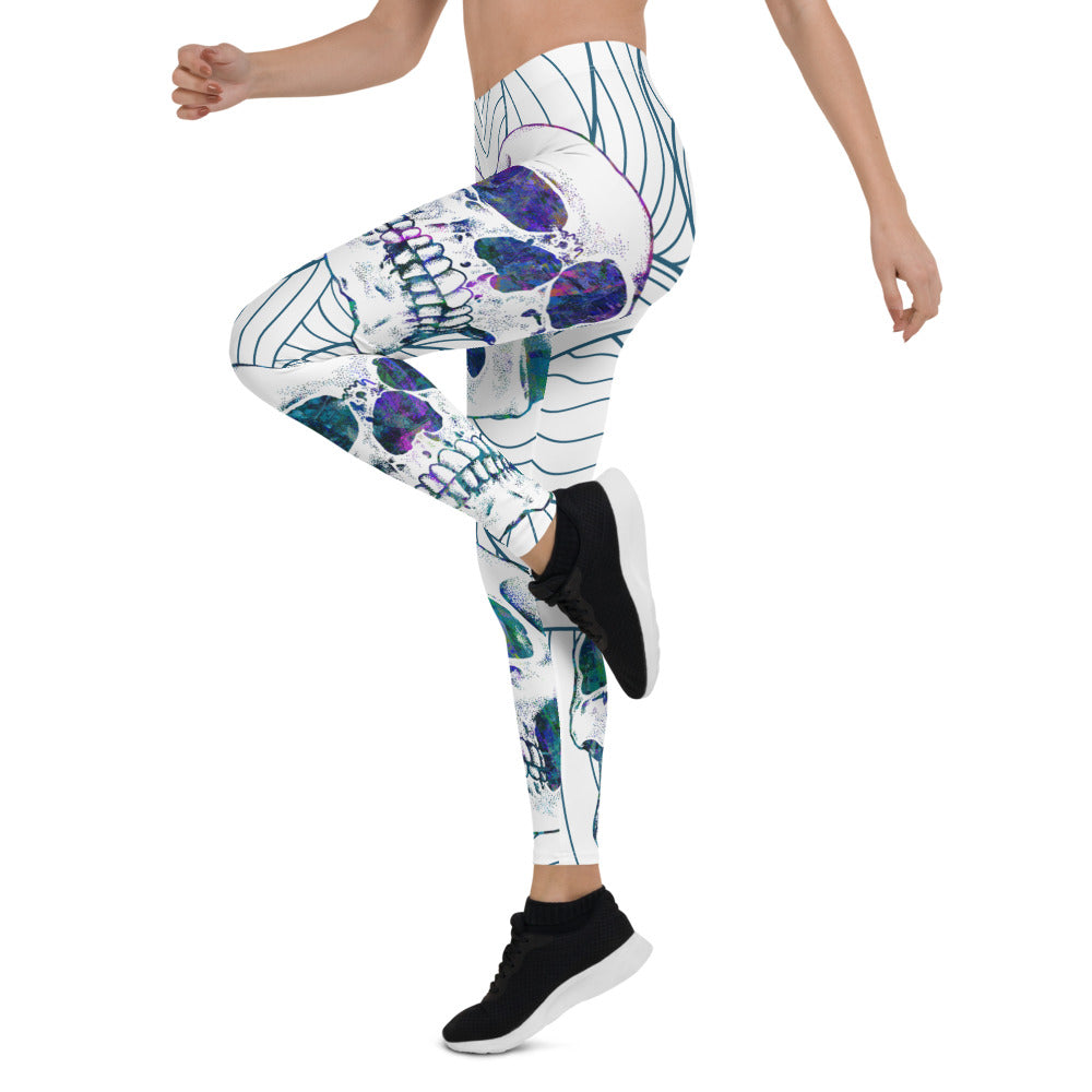 Skull Waves Leggings