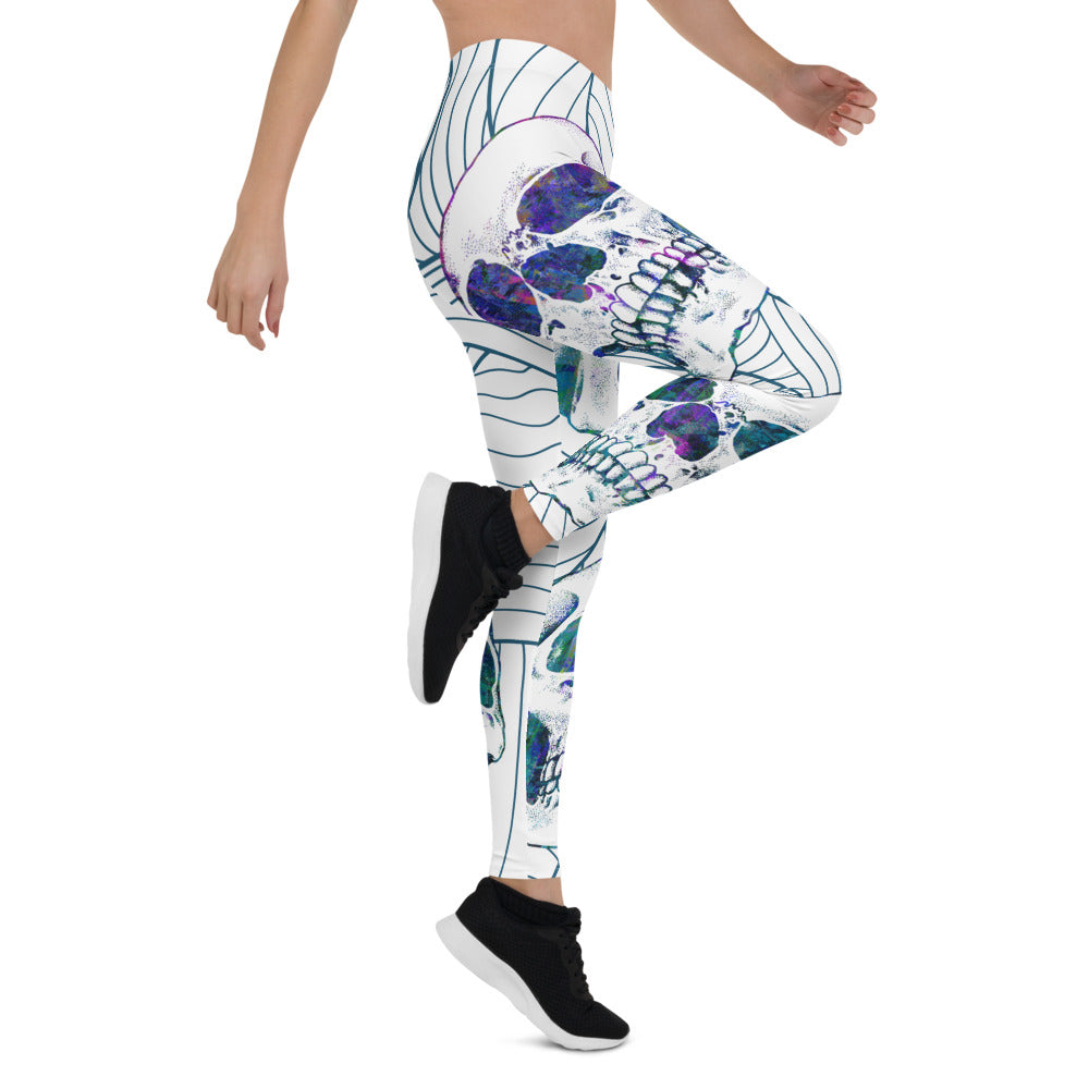 Skull Waves Leggings