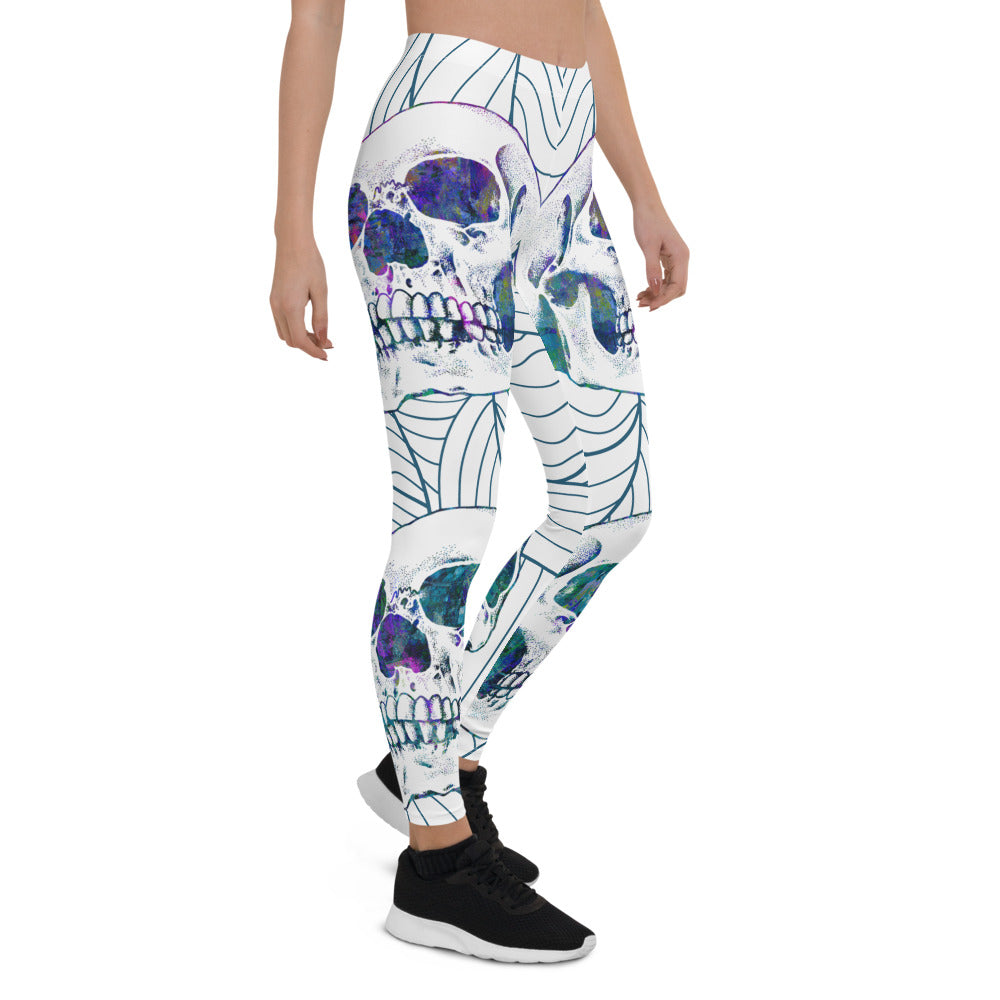 Skull Waves Leggings