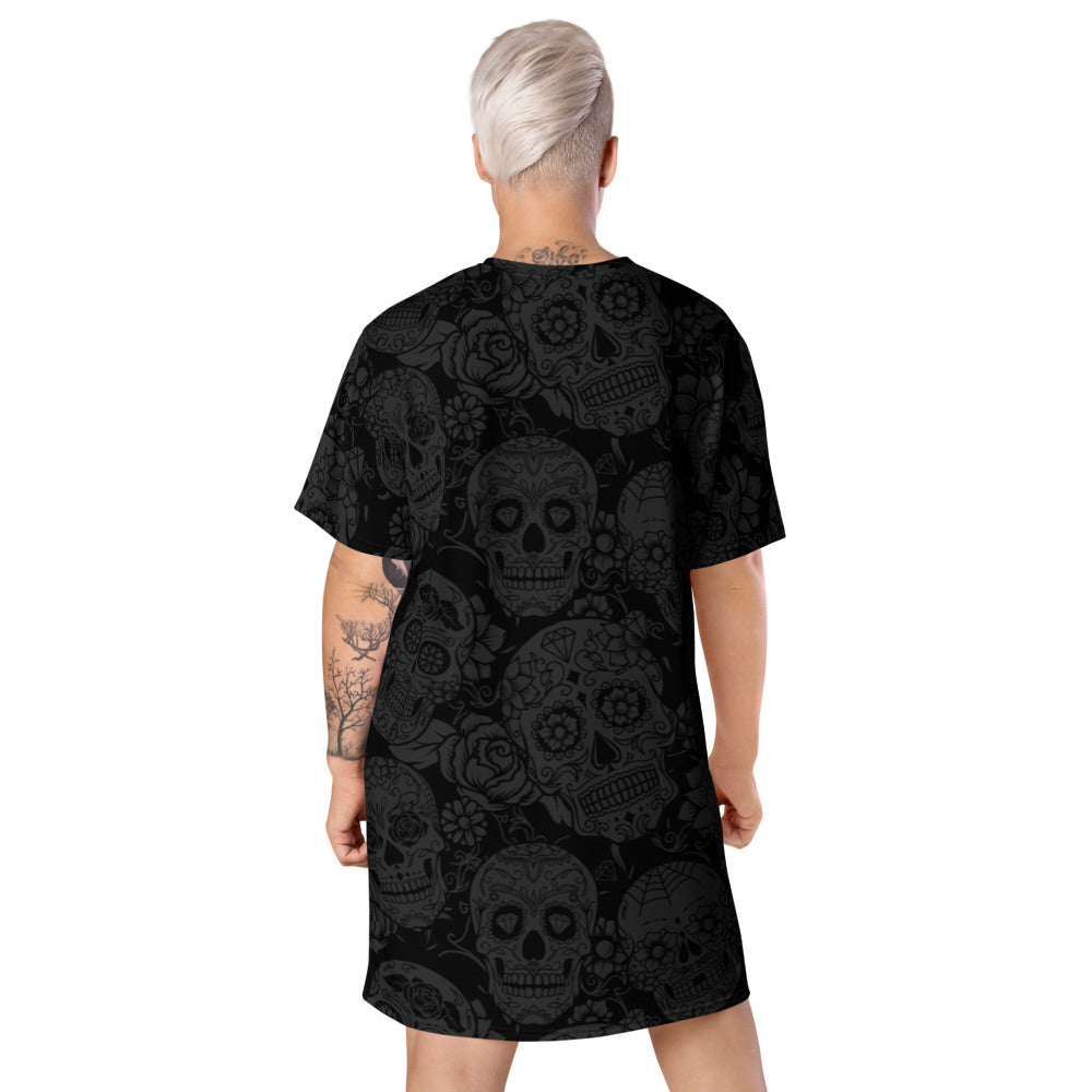 Dark Skull T-shirt Dress