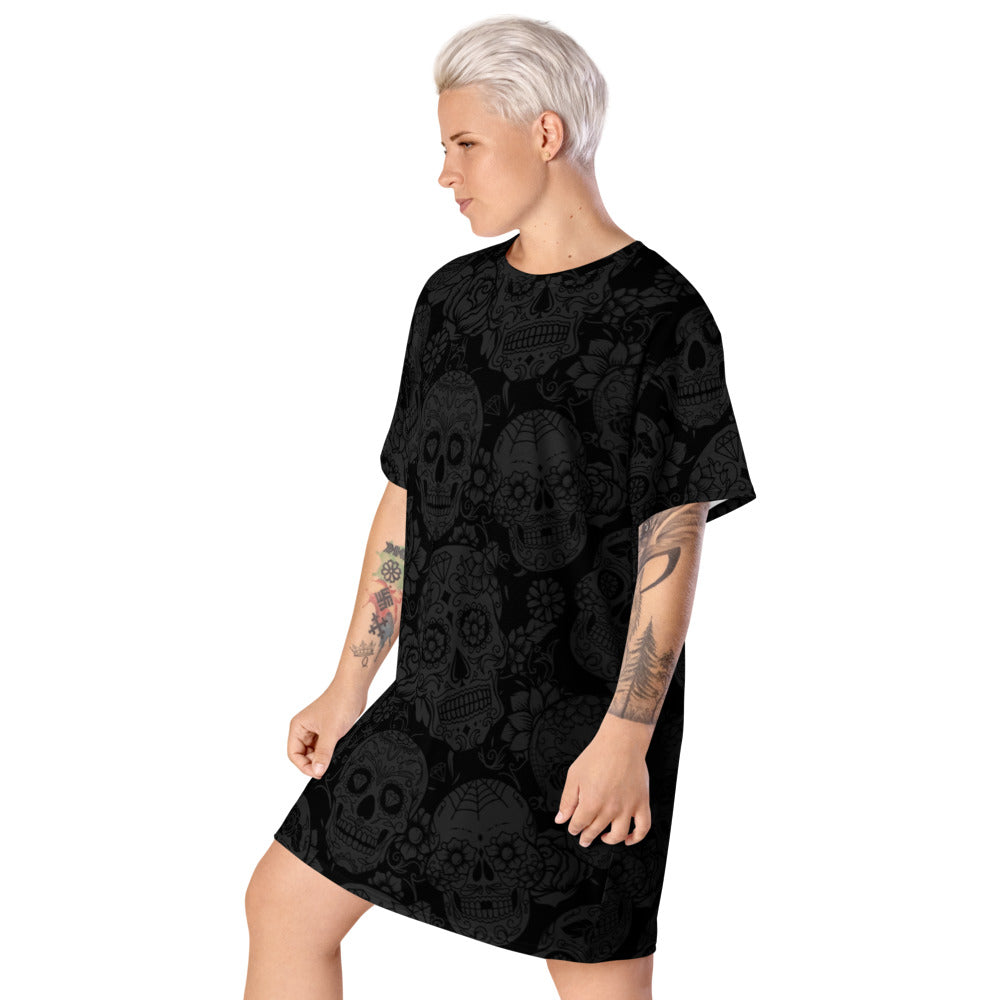 Dark Skull T-shirt Dress
