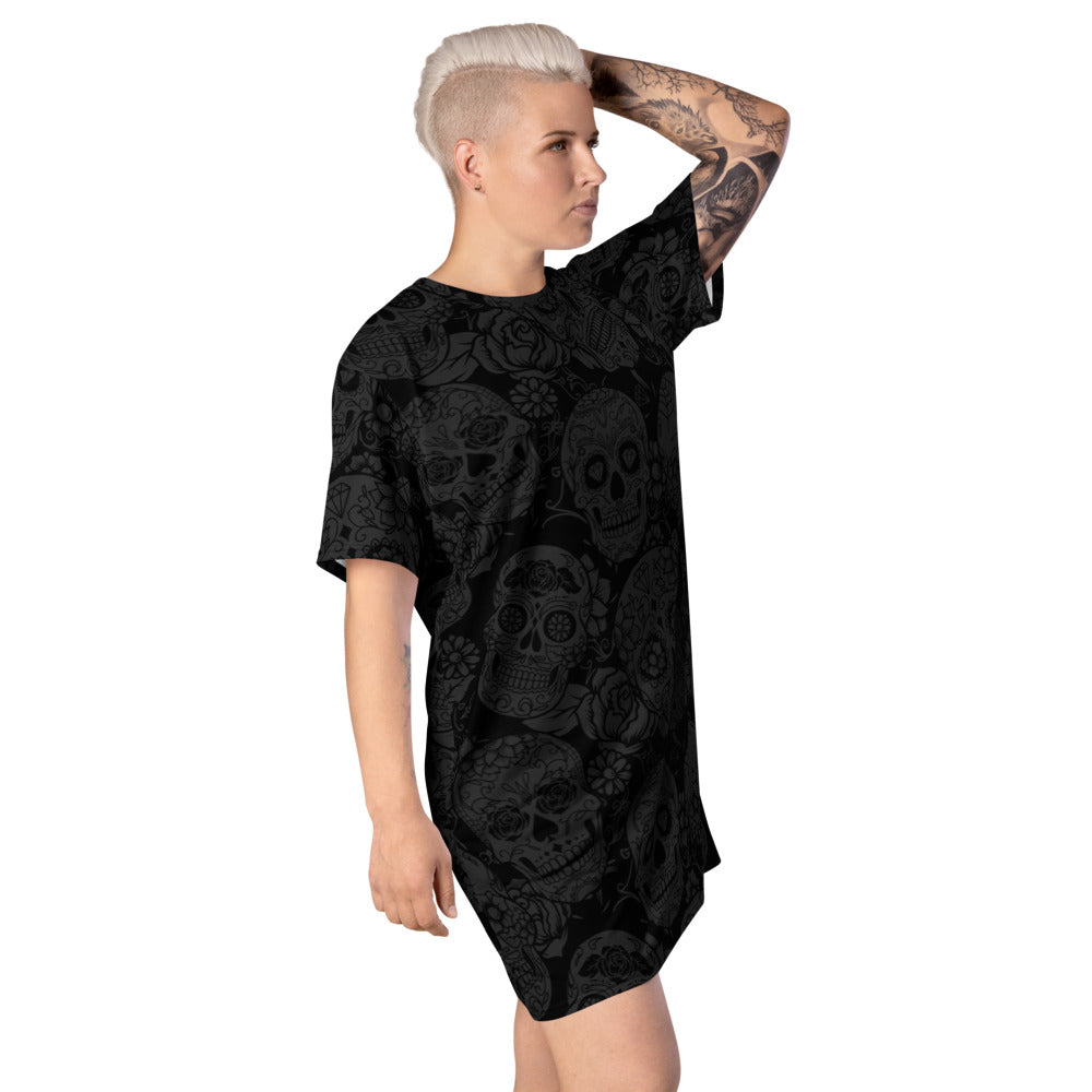 Dark Skull T-shirt Dress