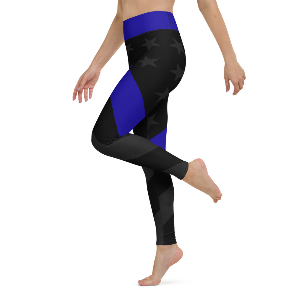 Thin Blue Line Stealth Yoga Leggings