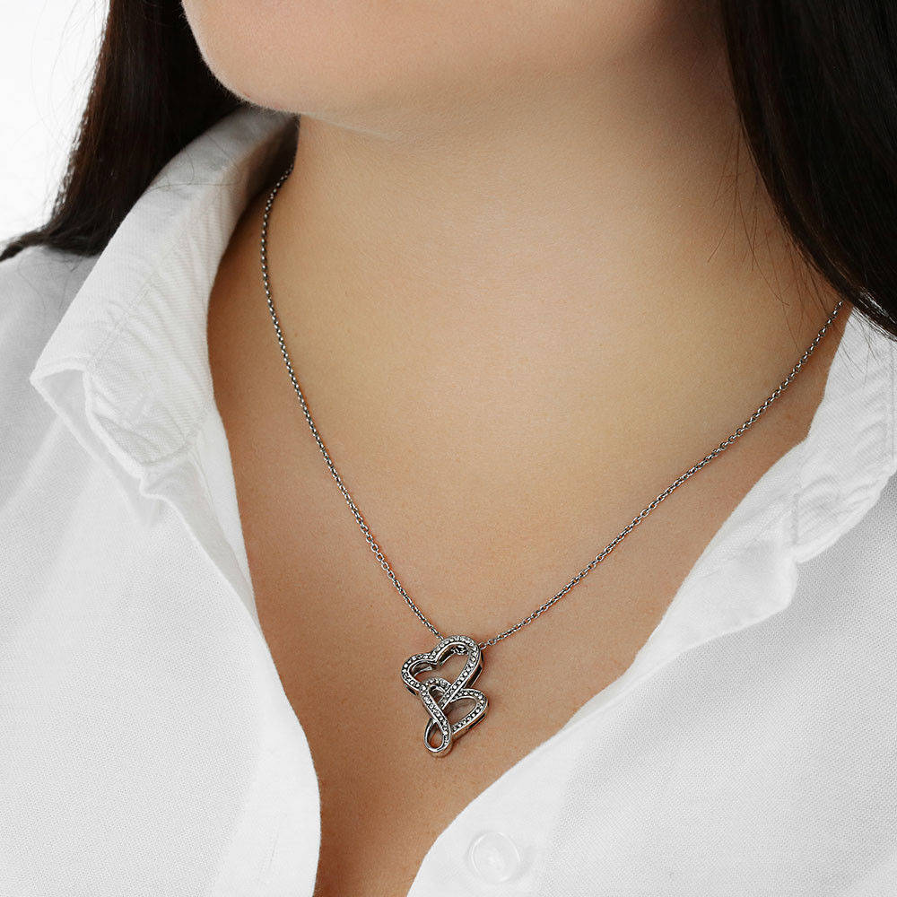 You Give Me A Boner Double Heart Necklace