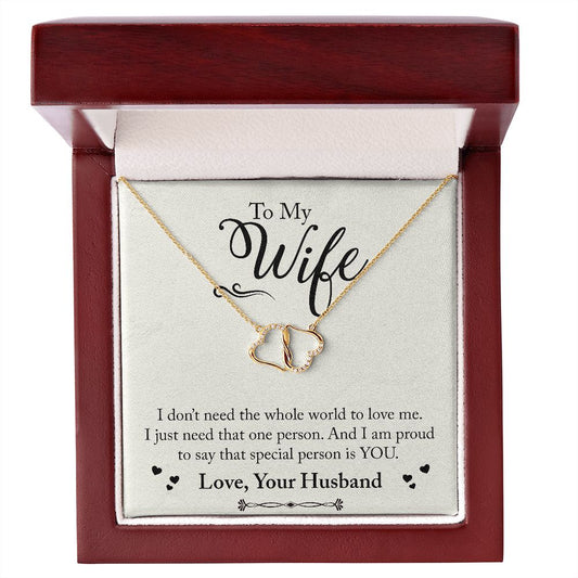 To My Wife Everlasting Love Necklace