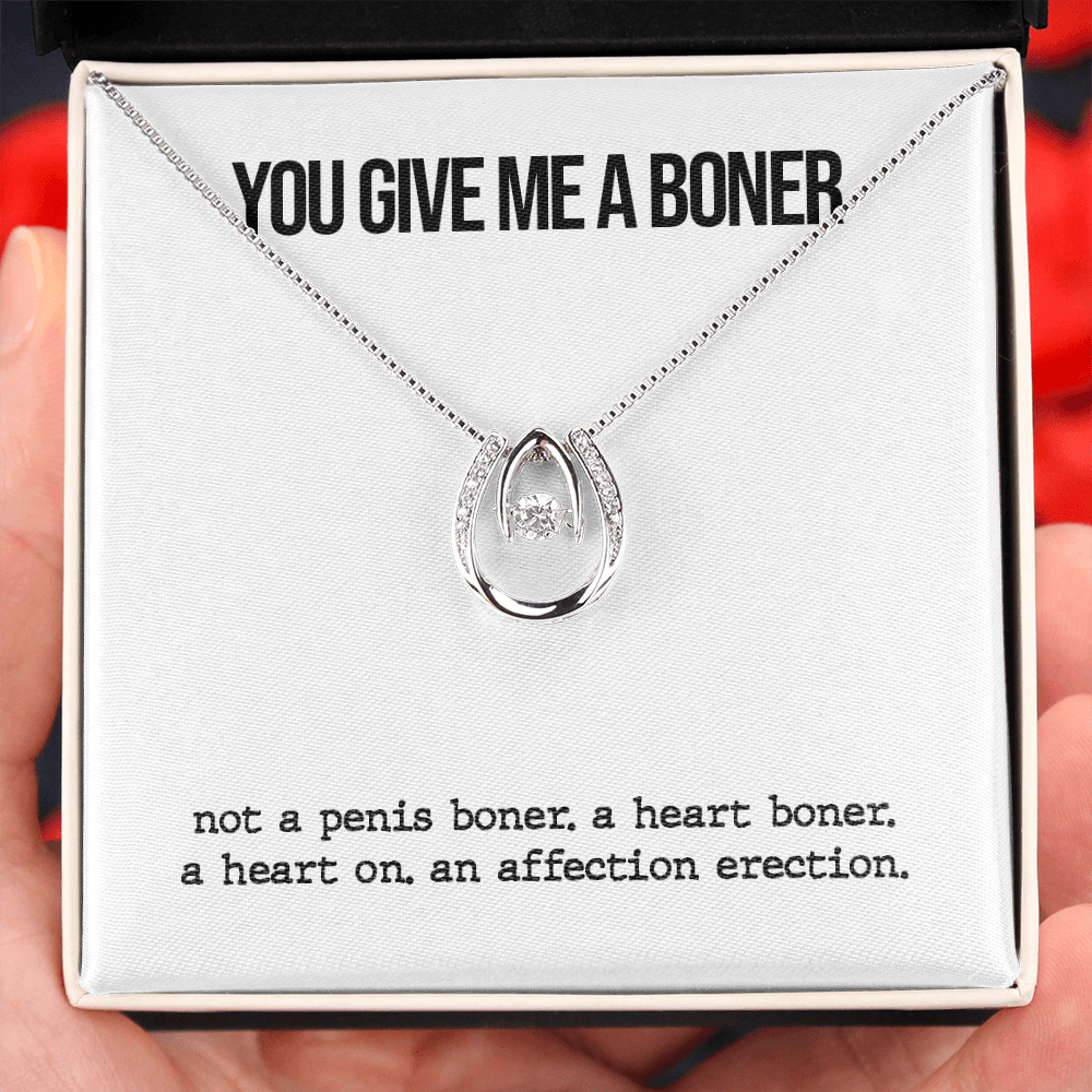 Funny Boner Lucky In Love Necklace