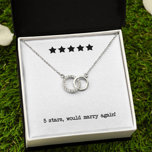 5 Stars Would Marry Again Perfect Pair Necklace