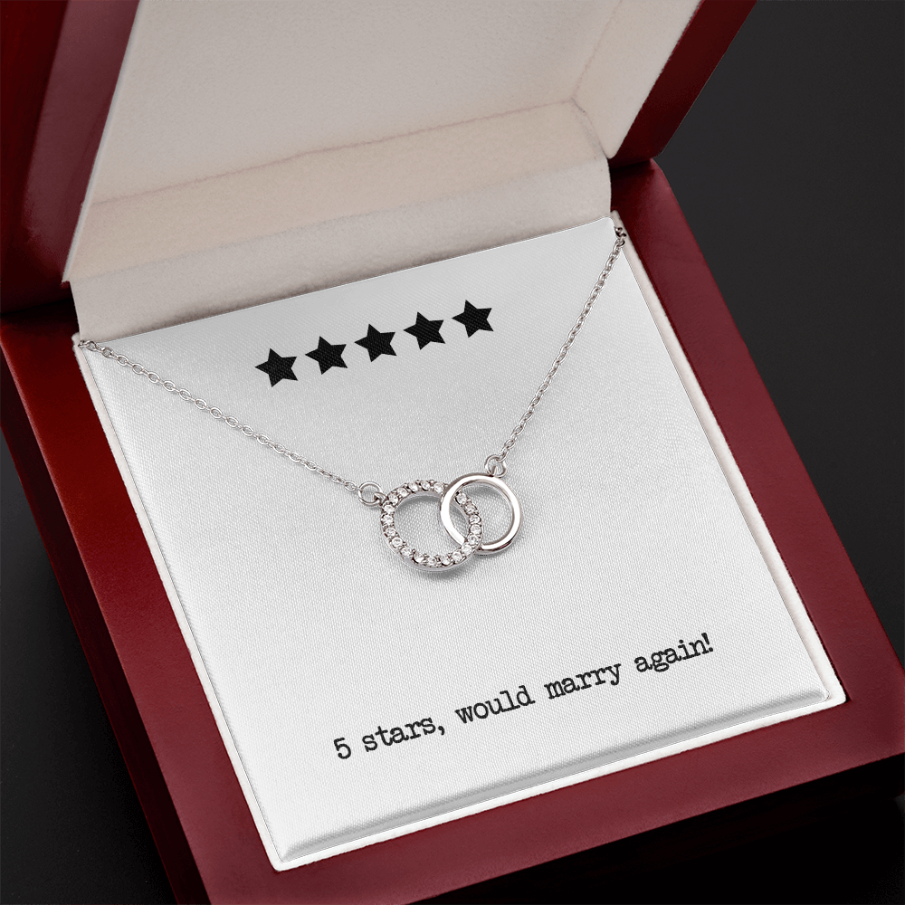 5 Stars Would Marry Again Perfect Pair Necklace