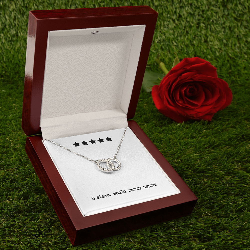 5 Stars Would Marry Again Perfect Pair Necklace
