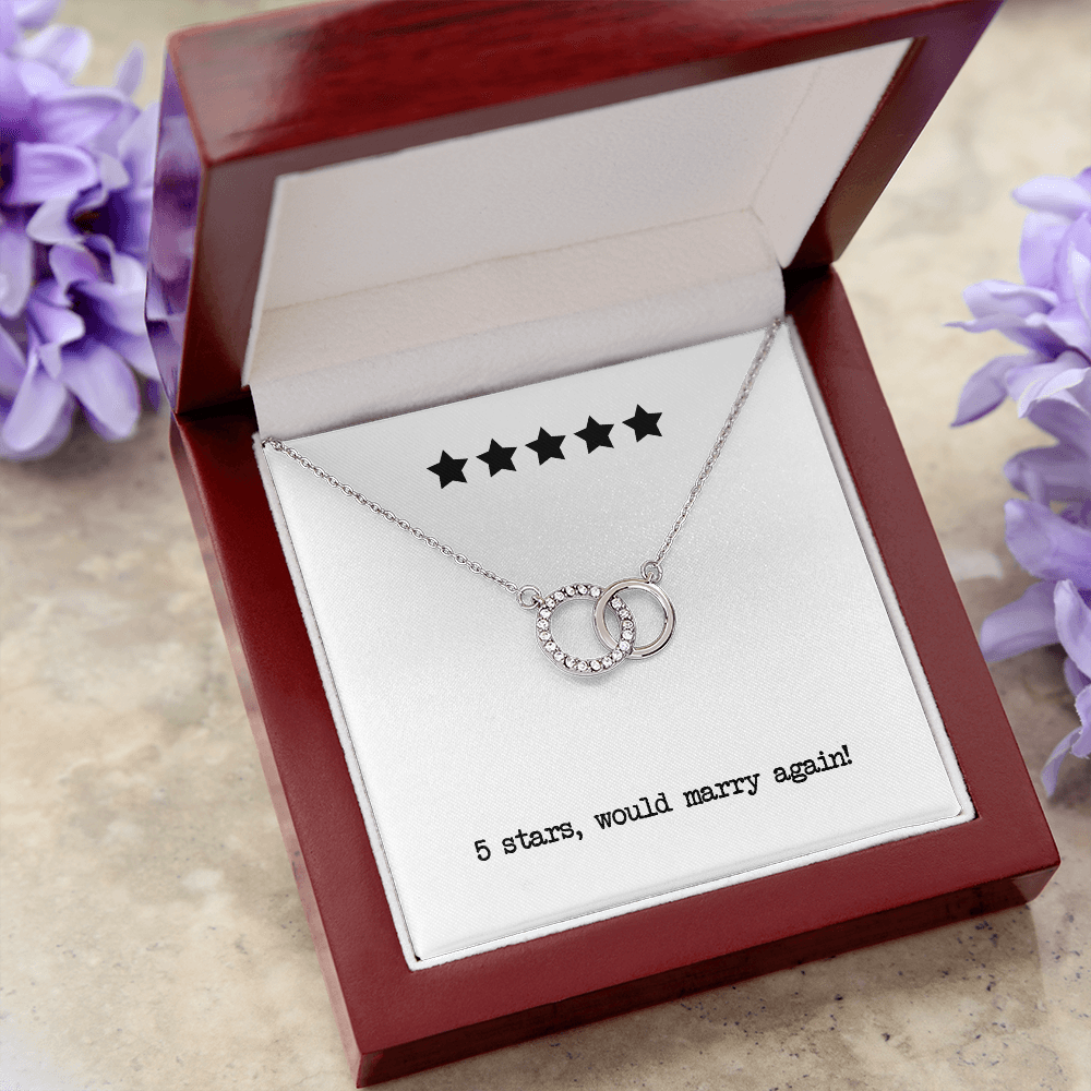 5 Stars Would Marry Again Perfect Pair Necklace