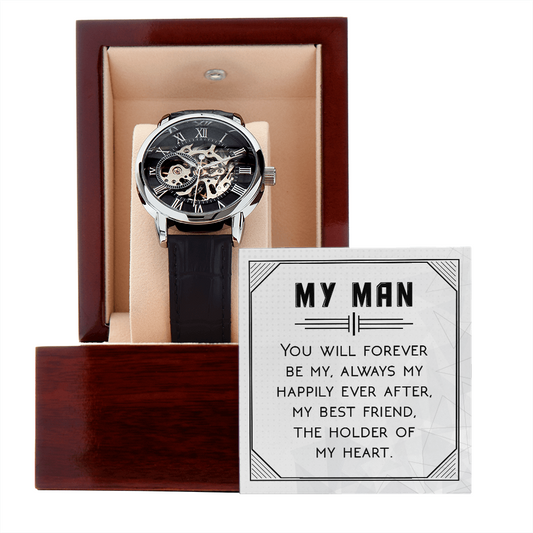 To My Man | Forever Be | Men's Openwork Watch
