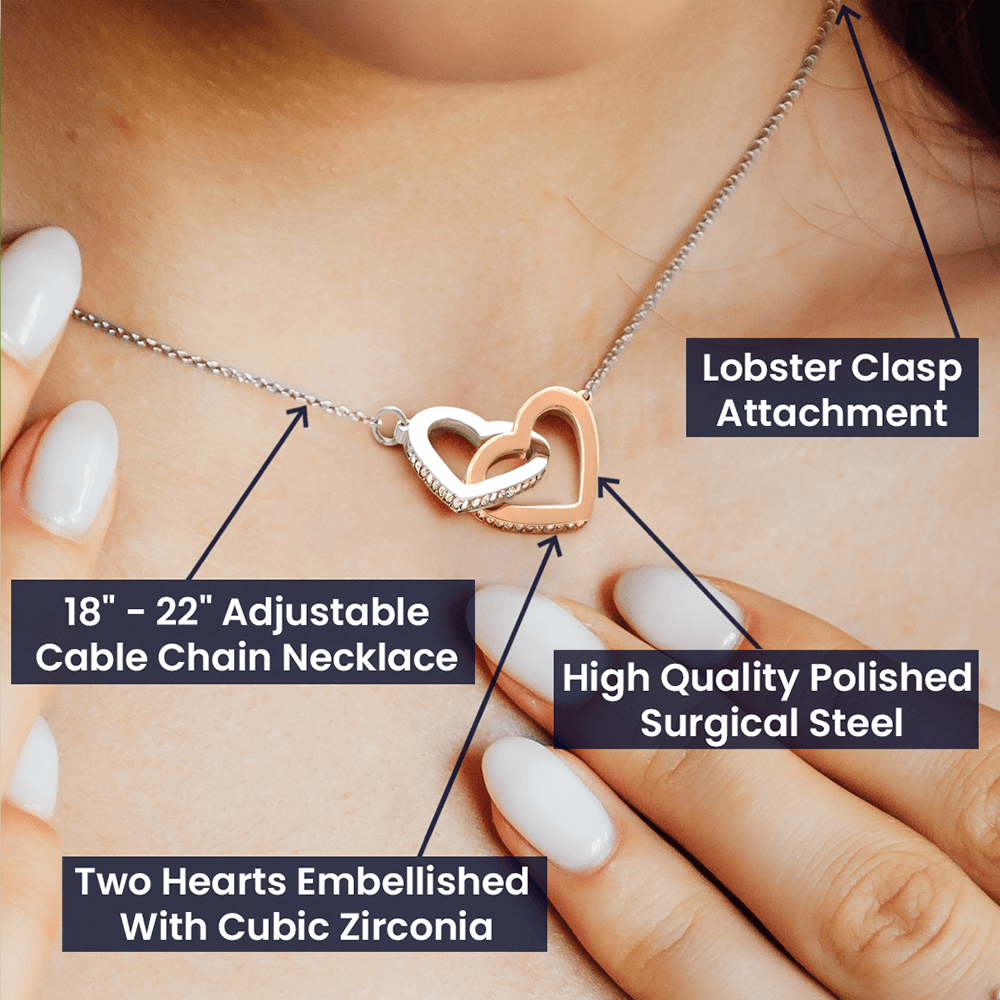 Funny Boner Two Heart Necklace