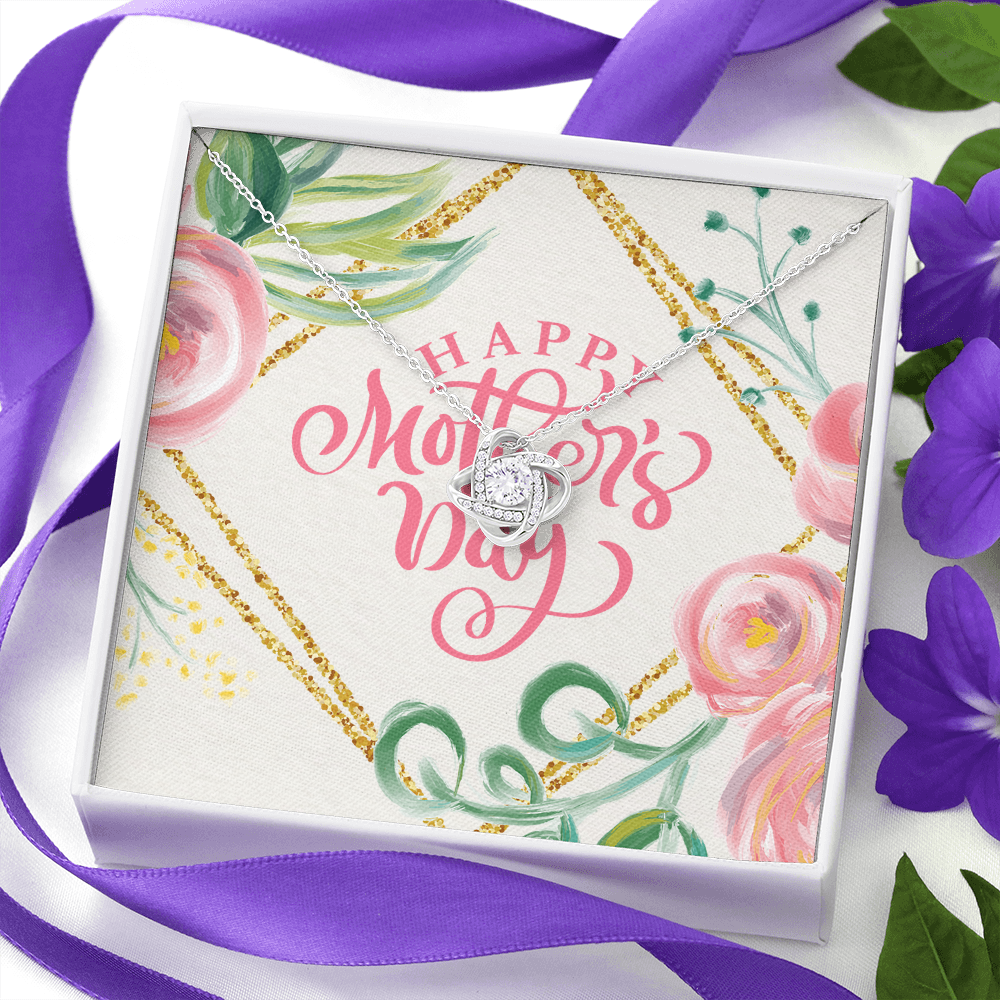 Happy Mother's Day Love Knot Necklace