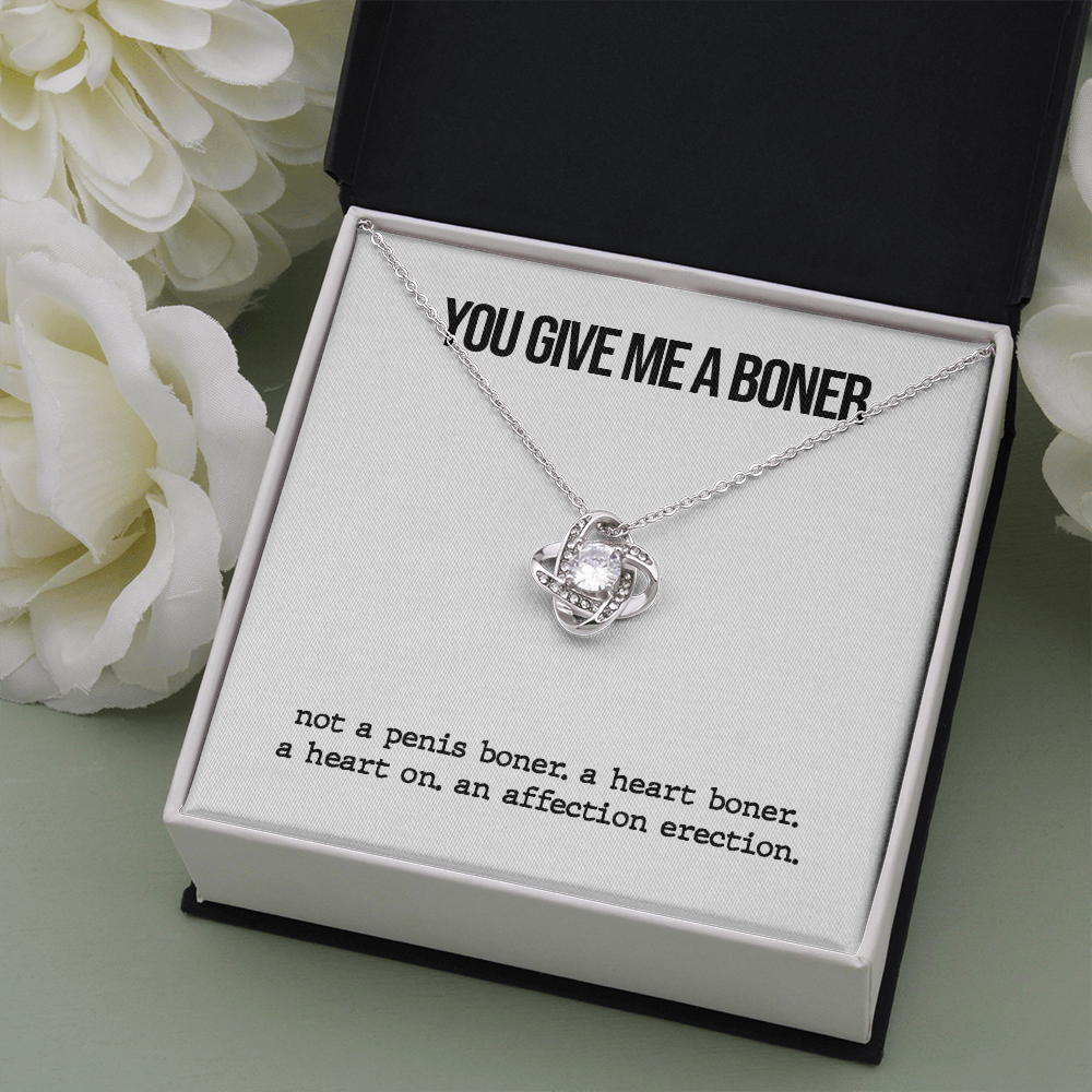Funny Boner Love Knot Necklace
