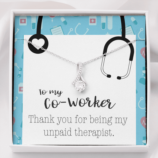 To My Co-Worker Stethoscope Alluring Beauty Necklace