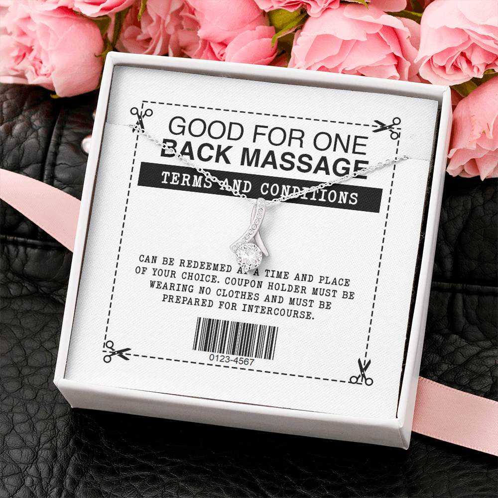 Funny Back Massage Alluring Beauty Necklace