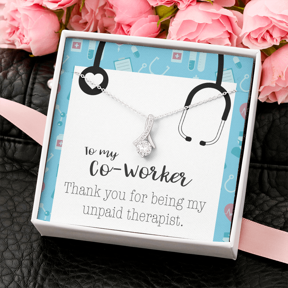 To My Co-Worker Stethoscope Alluring Beauty Necklace