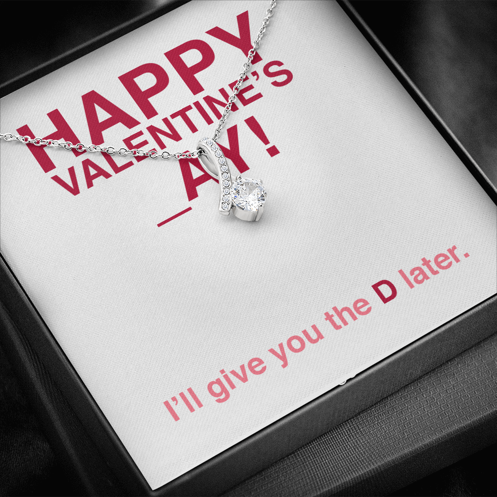 Funny Valentine's Day Alluring Beauty Necklace