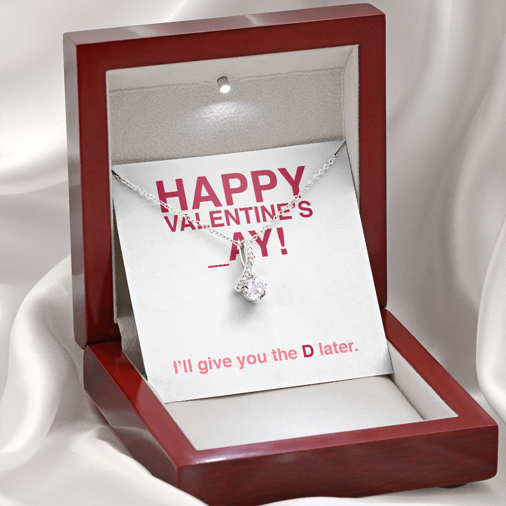 Funny Valentine's Day Alluring Beauty Necklace