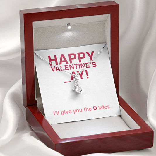 Funny Valentine's Day Alluring Beauty Necklace