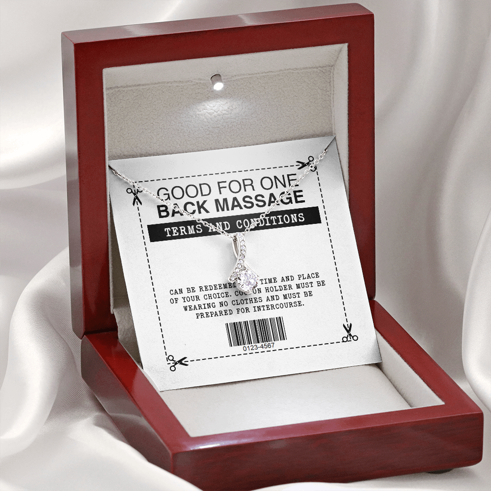 Funny Back Massage Alluring Beauty Necklace