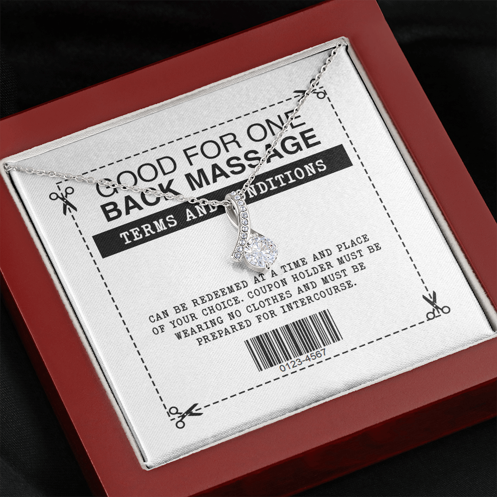 Funny Back Massage Alluring Beauty Necklace