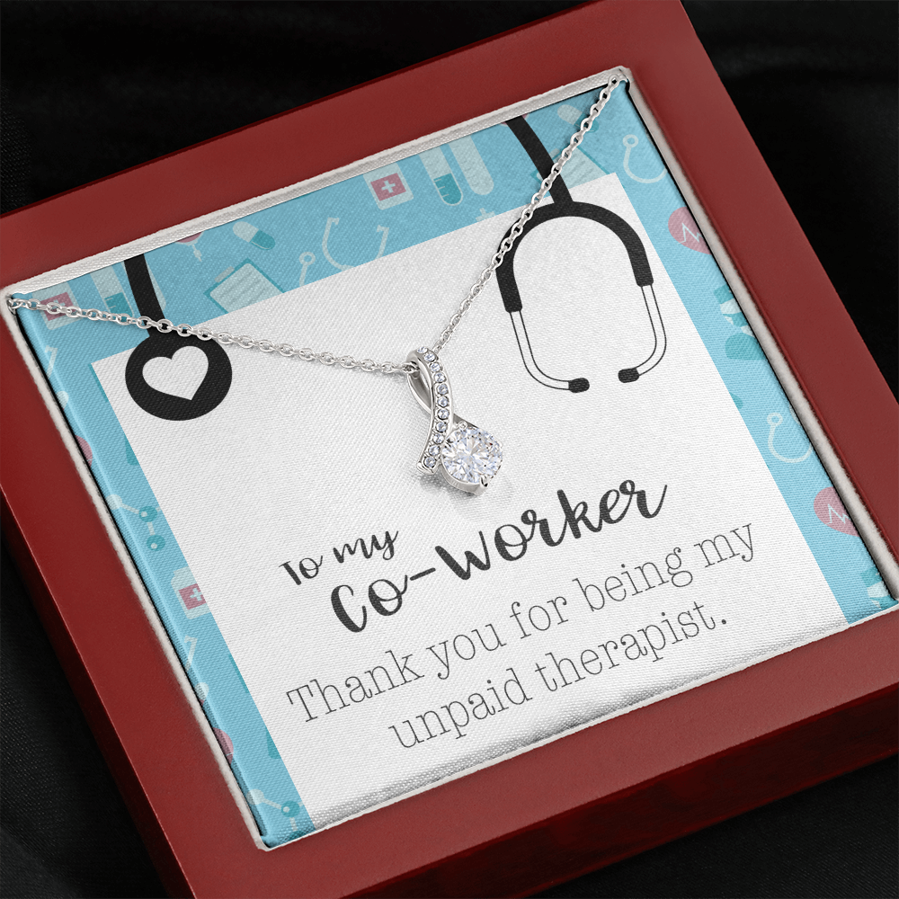 To My Co-Worker Stethoscope Alluring Beauty Necklace