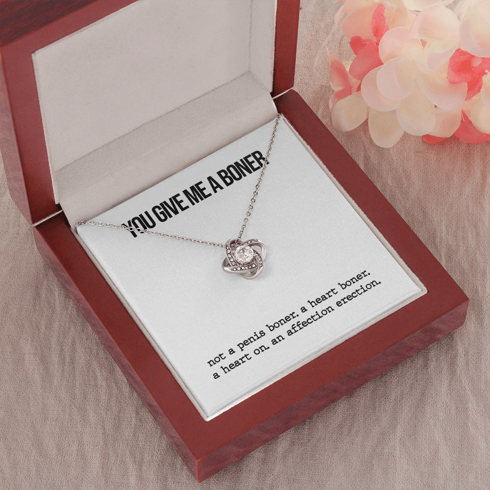 Funny Boner Love Knot Necklace
