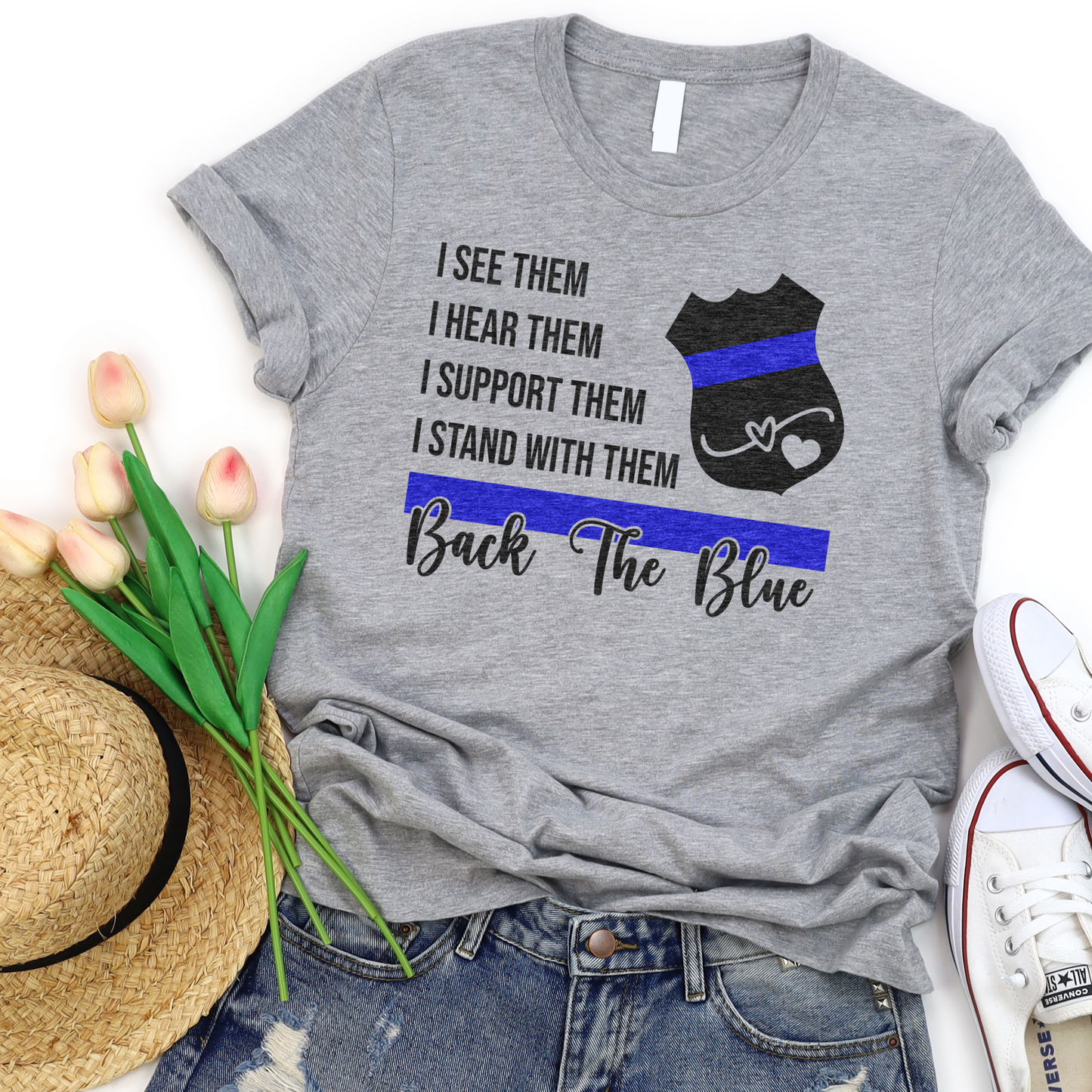 Back The Blue Unisex Short Sleeve Shirt