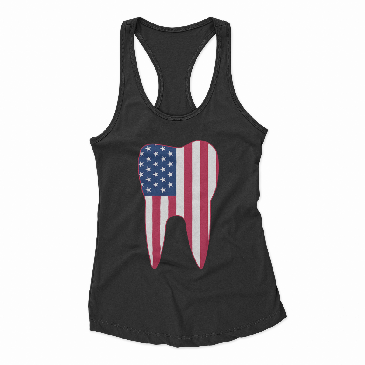 Dental Tooth American Flag