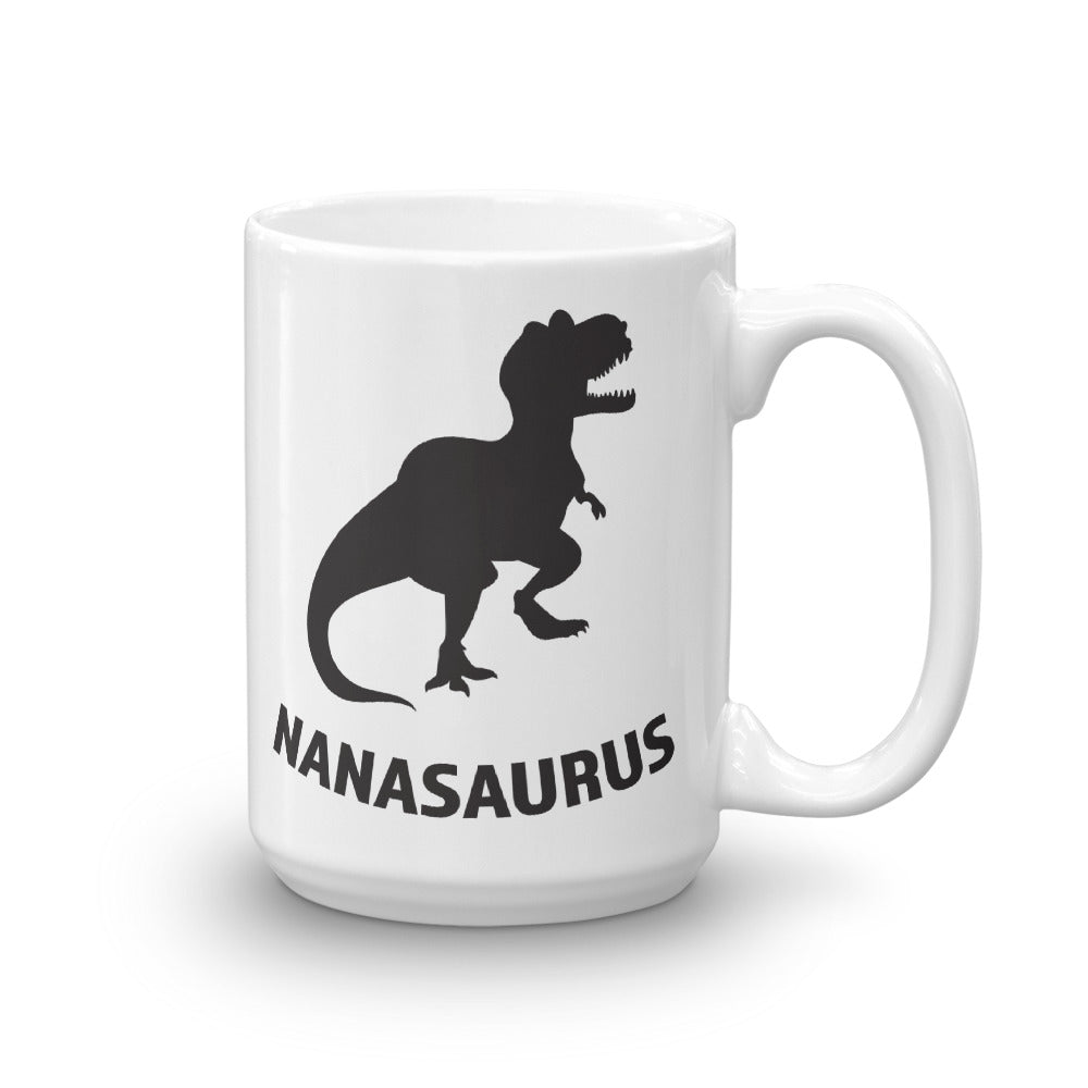 Nanasaurus White Glossy Mug