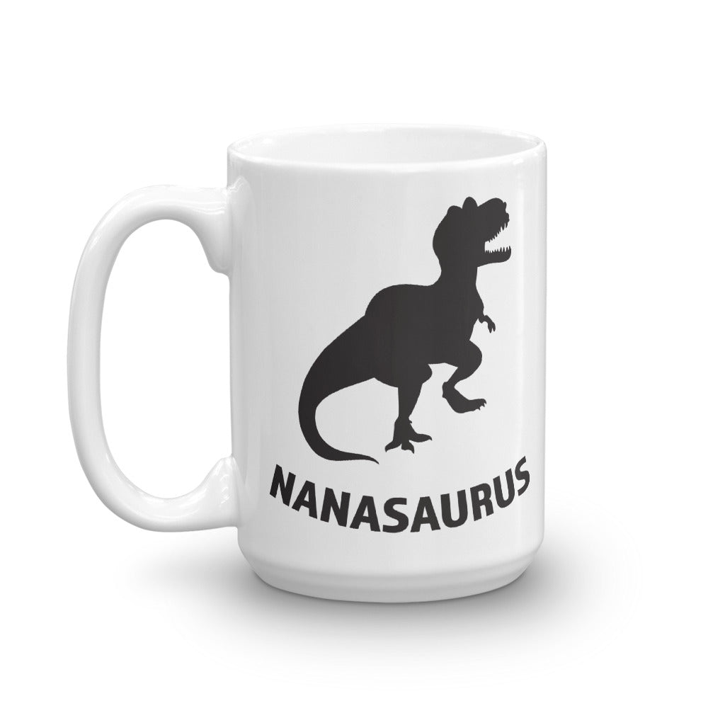 Nanasaurus White Glossy Mug