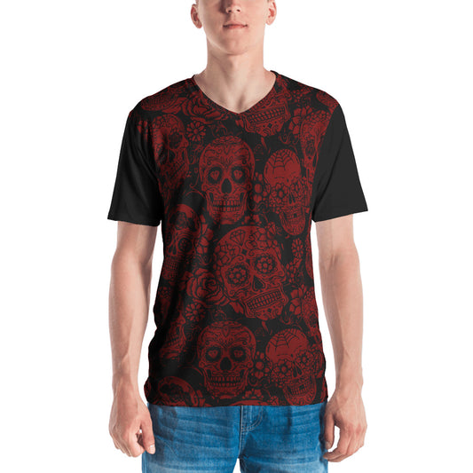 Red Sugar Skull Men's T-shirt