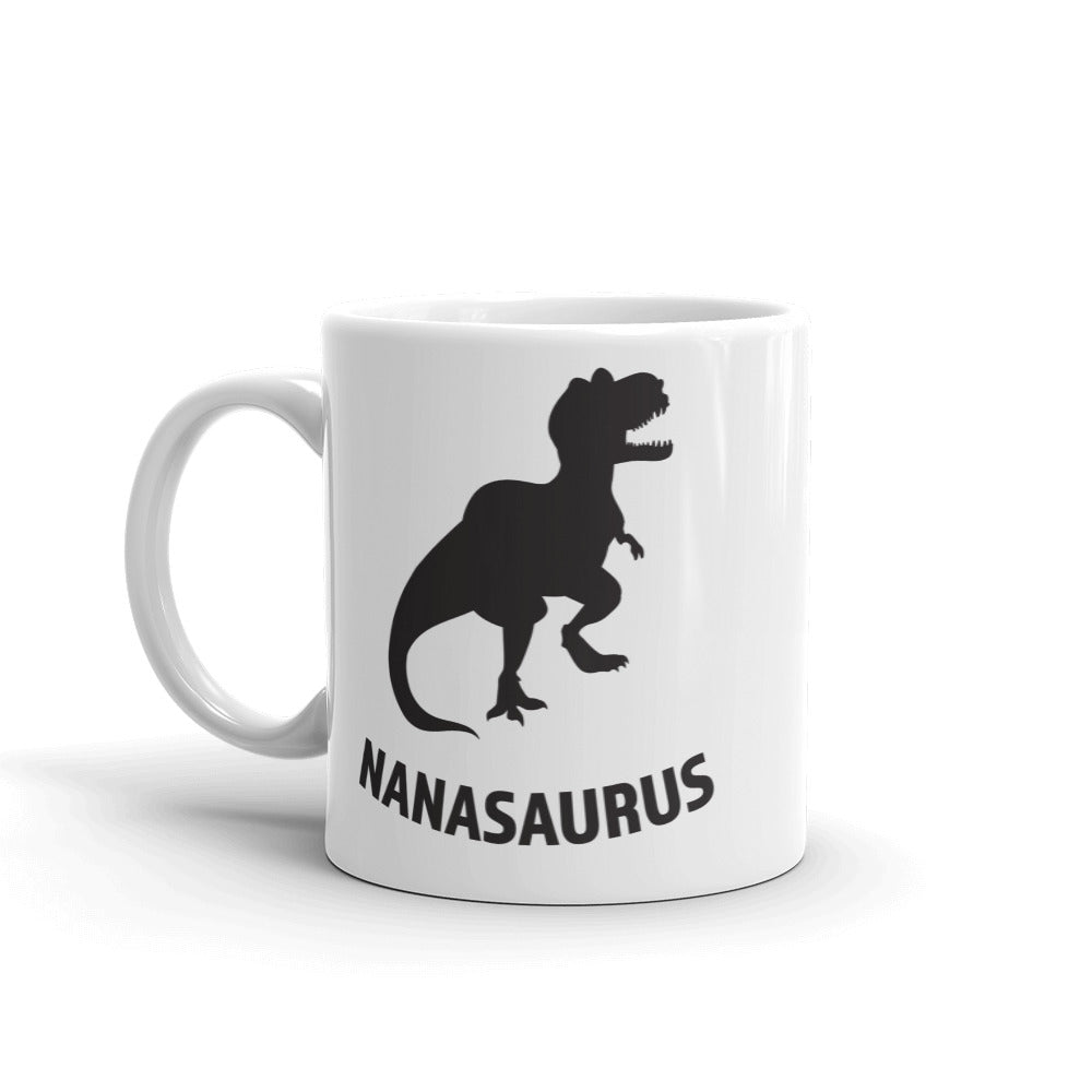 Nanasaurus White Glossy Mug