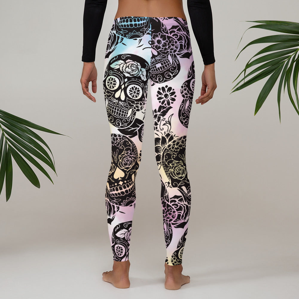 Tie-Dye Skull Leggings