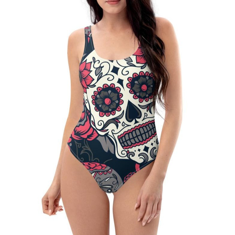 Sugar Skull One-Piece Swimsuit