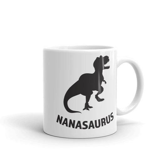Nanasaurus White Glossy Mug
