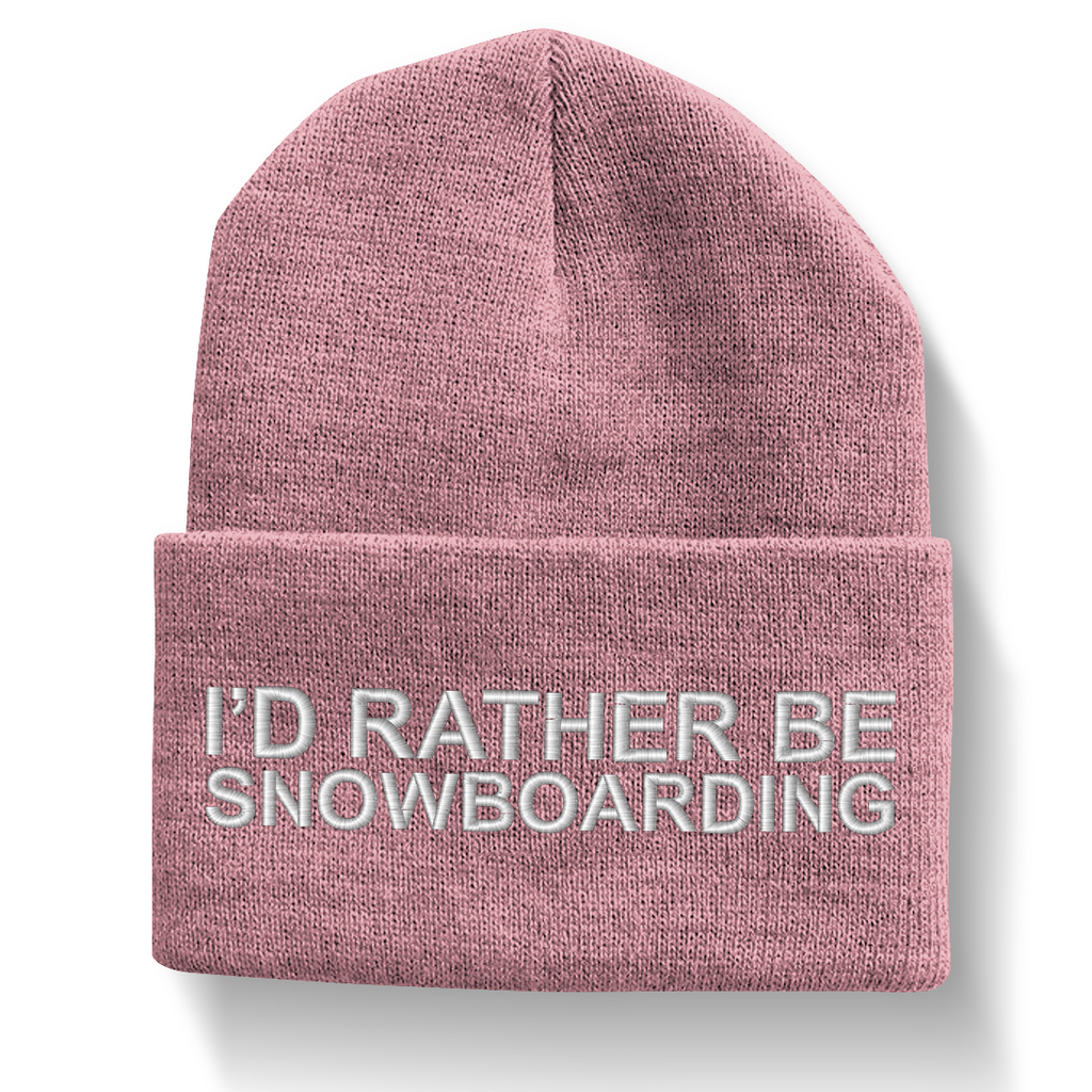 I'd Rather Be Snowboarding Beanie