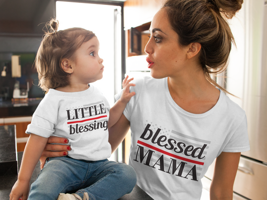 Blessed Mama Thin Red Line (Matching Set)