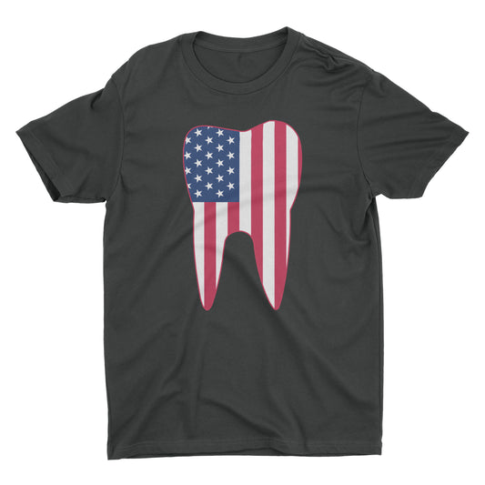 Dental Tooth American Flag